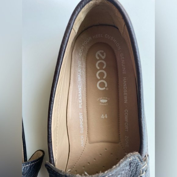 SOLD - ECCO Men’s Brown Leather Loafers | US 10 / 10.5 | 44 | - Picture 2 of 11